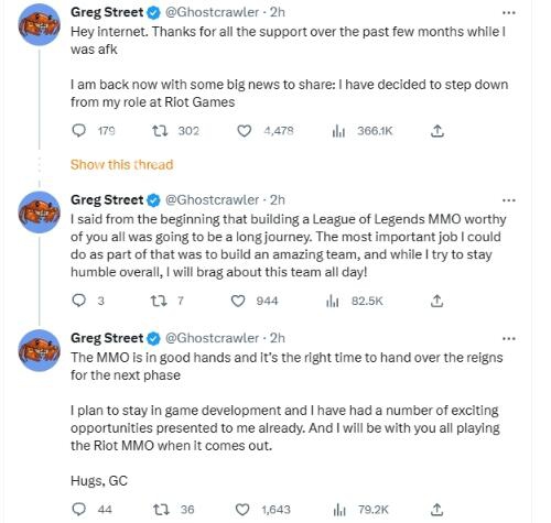 英雄联盟mmo负责人离职是怎么回事 mmo负责人鬼蟹为什么离职