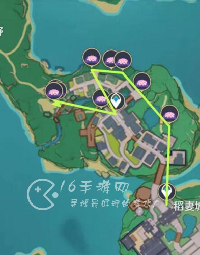 原神绯樱绣球采集路线 绯樱绣球分布图一览
