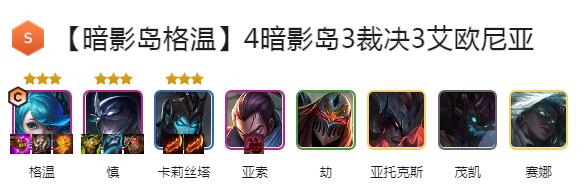 云顶之弈S9新版暗影岛阵容搭配 暗影岛格温上分阵容推荐