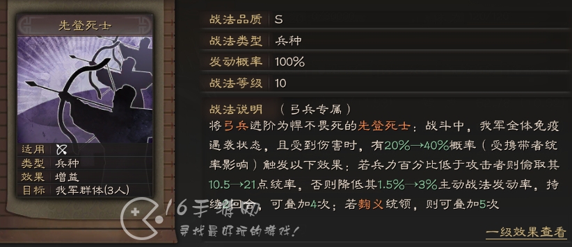 三国志战略版先登死士麒麟弓能用吗 先登死士阵容有哪些