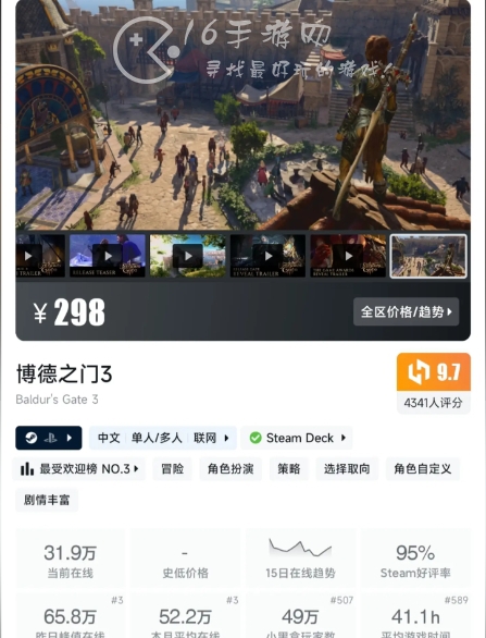 博德之门3多久会打折 steam版折扣价多少