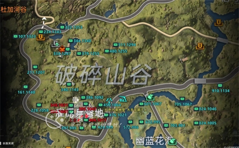 星球重启杜加避难所宝箱位置 所有的宝箱显示图