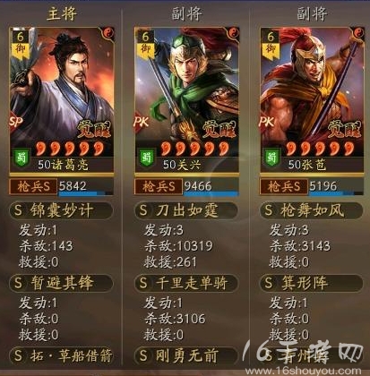 三国志战略版sp诸葛亮关兴张苞PK赛季最强阵容 北伐枪共存T0阵容搭配